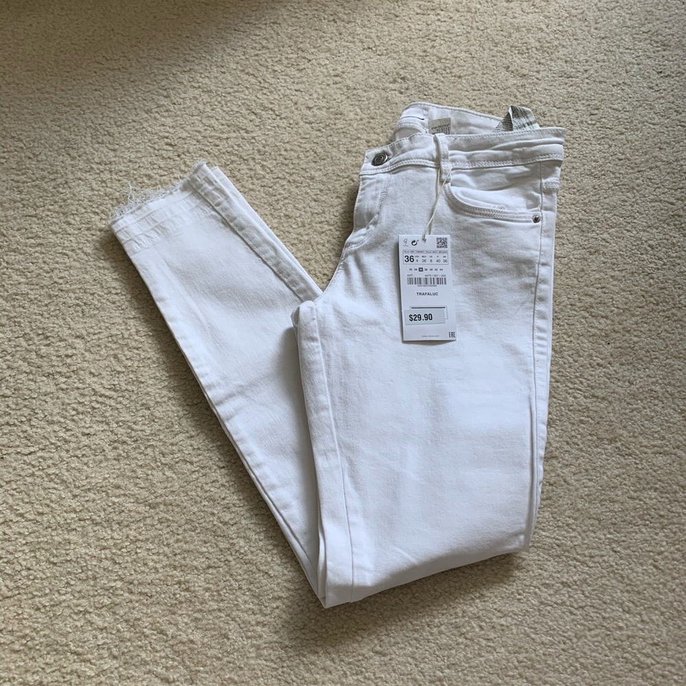 zara cropped skinny